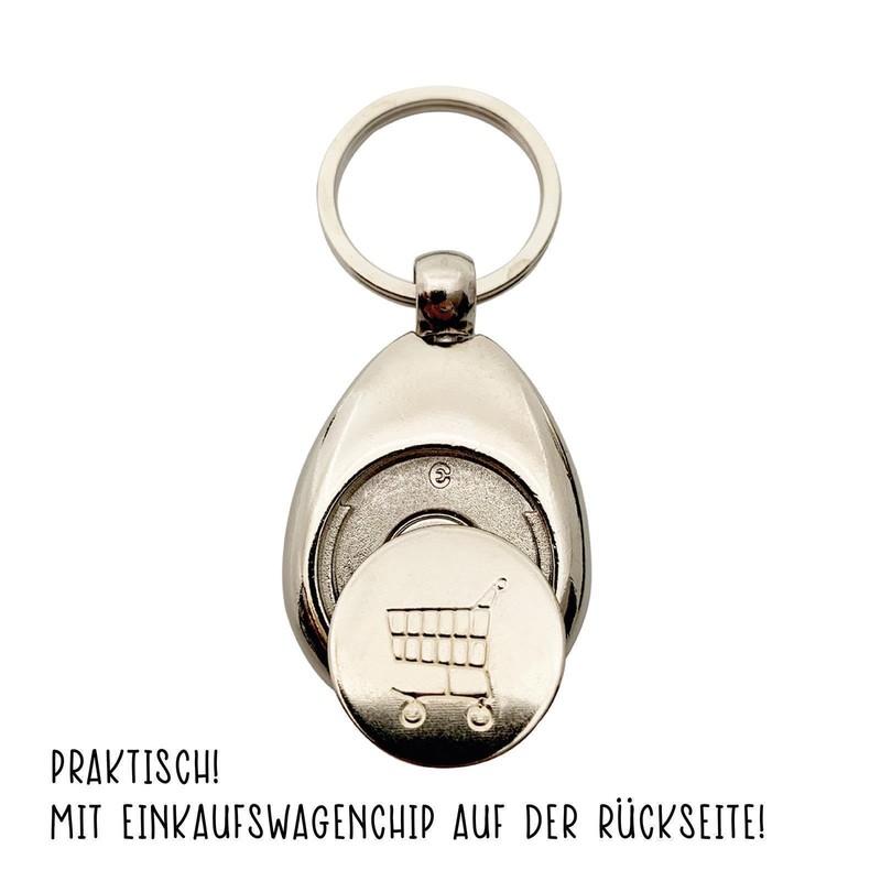 huuraa Be Happy Bee Keyring Gift Pendant Shopping Trolley Token