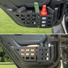 Metal Rear Door Storage Pockets Compatible with 2018-2025 Jeep Wrangler