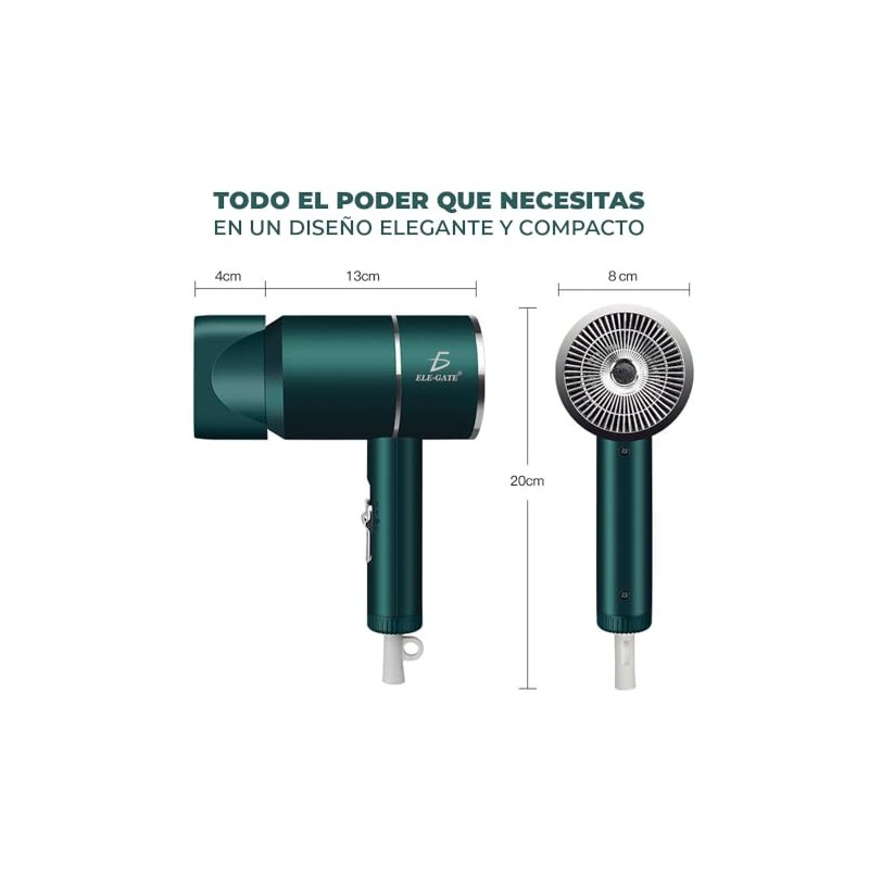 Secadora para pelo Profesional ideal para viaje