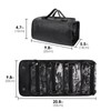 DODAMOUR Large Capacity Makeup Bag, Portable 4-in-1 Foldable Cosmetic Bag,