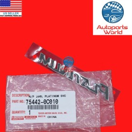 Toyota GENUINE OEM TOYOTA 08-22 SEQUOIA PLATINUM CHROME EMBLEM NAMEPLATE 75442-0C010
