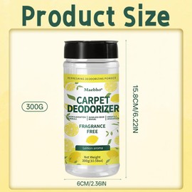 Zitronensäure Reinigungspulver, Geruchsneutralisierer Pulver, Tier Geruchsentferner, Für Teppiche, Polster, Auto & Mülleimer, Zitronenduft (30g)