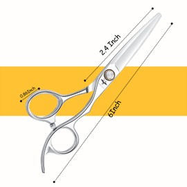Hair Scissors Thinning Scissors 6 Inch Professional Salon Hairdressing Scissors Japanese Stainless Steel Haircut Scissors for Men Women Beginners with Ball Bearing Clamping System