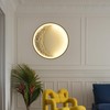 Skylumate Dimmable Moon Wall Sconces 15.8inch 22W Plug in Modern