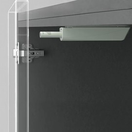 LOOTICH Push to Open Rebound Door Catches for Kitchen Cabinet Cupboard Wardrobe Automatic Spring Touch Latch for Concealed and Visible Mounting Pack of 6 Pieces