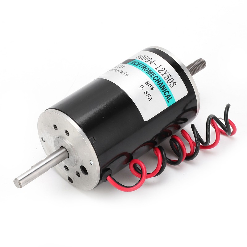 DC Motor HighSpeed 80W Micro CW CCW Double Output Shaft