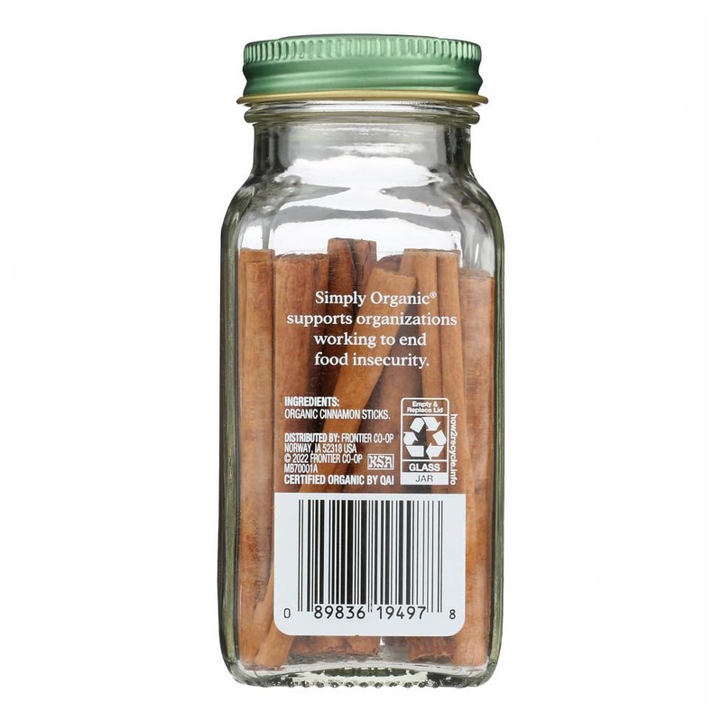 Simply Organic Cinnamon Stix Whl Bttl