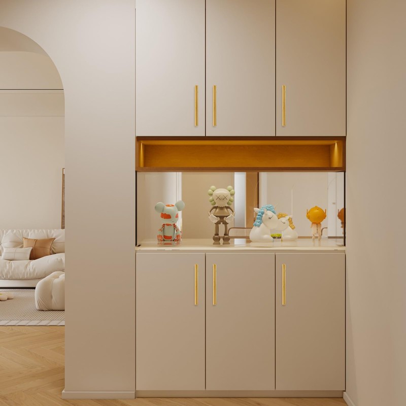 TRIXES 20PK Gold 150mm Wide Cabinet Door Drawer T-Bar Handles