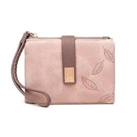 Cartera De Mujer, Grande Monedero Billetera Doble Linda Delgada Unico Piel Regalo Original Niñas Damas Monedero De Gran Capacidad(Rosa, D)