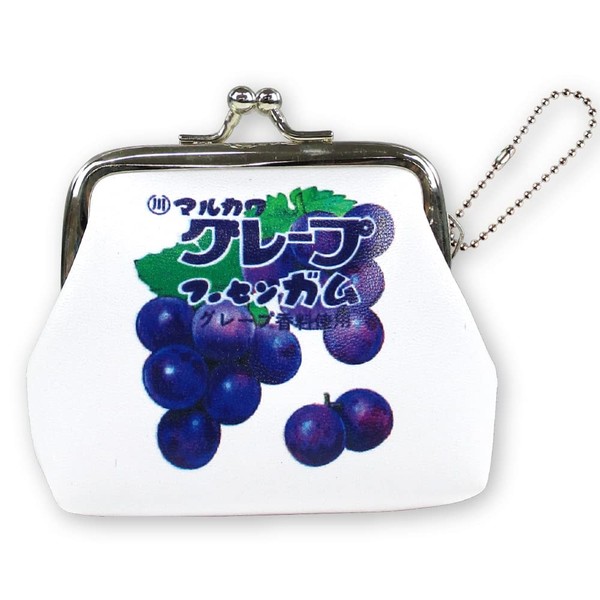 Tees Factory OC-5533907FG Sweets Series Mini Gamaguchi Marukawa Fusengum Grape H 3.3 x W3.5 x D 0.8 inches (8.5 x 9 x 2 cm)