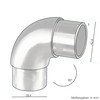 Stainless Steel Round Arch for 42.4 mm Pipes - V2A
