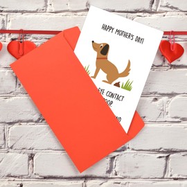 Ithmahco Mothers Day Card From Dog, Mothers Day Card Funny, Dog Mom Mothers Day Gifts, Dog Mom Mothers Day Card, Best Dog Mom Gifts From Friend,Funny Mothers Day Cards From Daughter, Son, Husband
