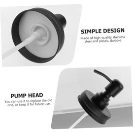 STOBAZA 1pc Pump for Lotion Dispenser Black Pressure Emulsion Pump Replacement for Bottles and Ergonomic Hand Press Type Upgrade for Soap and Liquid Containers