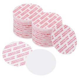 PATIKIL 38mm/1.48inch Foam Lid Liner, 300Pcs PS Foam Resistant Tamper Pressure Sensitive Seal for Bottle Cap Liners Seals, White Red