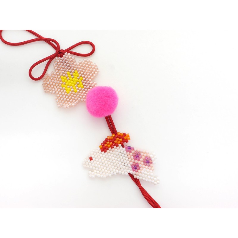 MIYUKI BFK-534 Beads Kit, Made with Shaped Stitching, Hanging Hina