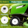 Datanly 2 Pcs 13 x 5.00-6" Flat Free Lawn Mower