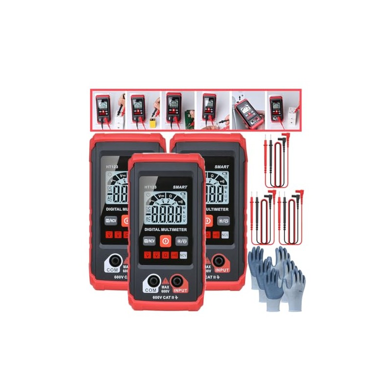 Smart Digital Multimeter, Ht123 Smart Digital Multimeter, Tm-510 4000 Counts