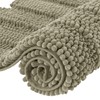 subrtex Bath Mats for Bathroom Non Slip Luxury Chenille Striped