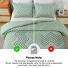 Andency Sage Green King Comforter Set, Boho Soft Fluffy Warm