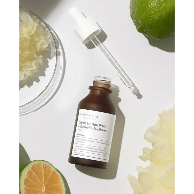Sérum Mary & May Citrus Unshiu Tremella Fuciformis 30ml Despigmentante