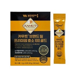 비타민마을 카무트 브랜드 밀 프리미엄 효소 100 골드 30포 1박스 Vitamin Village Kamut Brand Wheat Premium Enzyme 100 Gold 30 Pack 1 Box