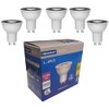 Megaman 5w LED GU10 PAR16 Lamp 5 Pack 36 Degree Kitchen Spotlight 710390 A+ (4000k cool white)