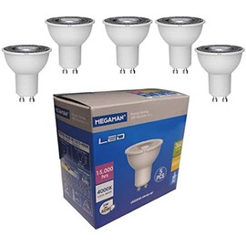 Megaman 5w LED GU10 PAR16 Lamp 5 Pack 36 Degree Kitchen Spotlight 710390 A+ (4000k cool white)