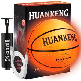 HuanKeng Upgrade Rechargeable Glow in The Dark Ball Toys Birthday Gifts for 6 7 8 9 10 11 12 13 14 15 Year Old Boys, Sports and Outdoors Light Up Ball Games for Teen, Kids Boys Toy Stuff Ages 6-15