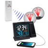 La Crosse Technology Color Projection Alarm Clock with Indoor/Outdoor Temperature