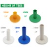 Golf-Gummi-Tees, Driving Range, gemischte Größen, 5, 10 Stück, Premium-Golftee, Übungstraining,