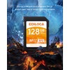 Ediloca SD Card 128GB, 3Pcs, Memory Card, Up to 100MB/s,