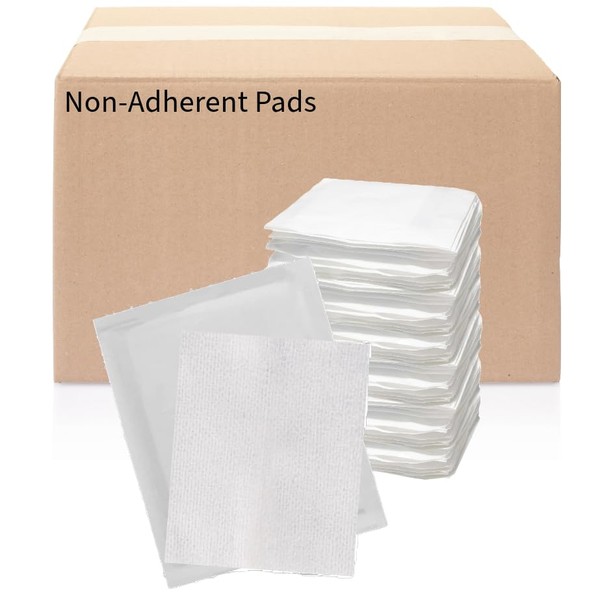 Non-Adherent Pads 3x4 [12 Boxes of 100] Sterile Non-Stick - Non-Adhesive Wound Dressing 3''x4''Gauze-Individually Sealed – Highly Absorbent - Painless Removal Medical Tape NOT Included (12)