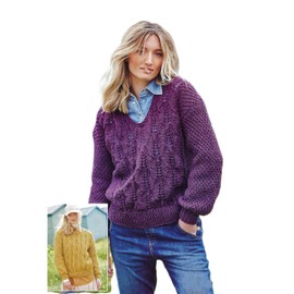 Stylecraft 9947 Adult Chunky Sweater Knitting Pattern Multicolor