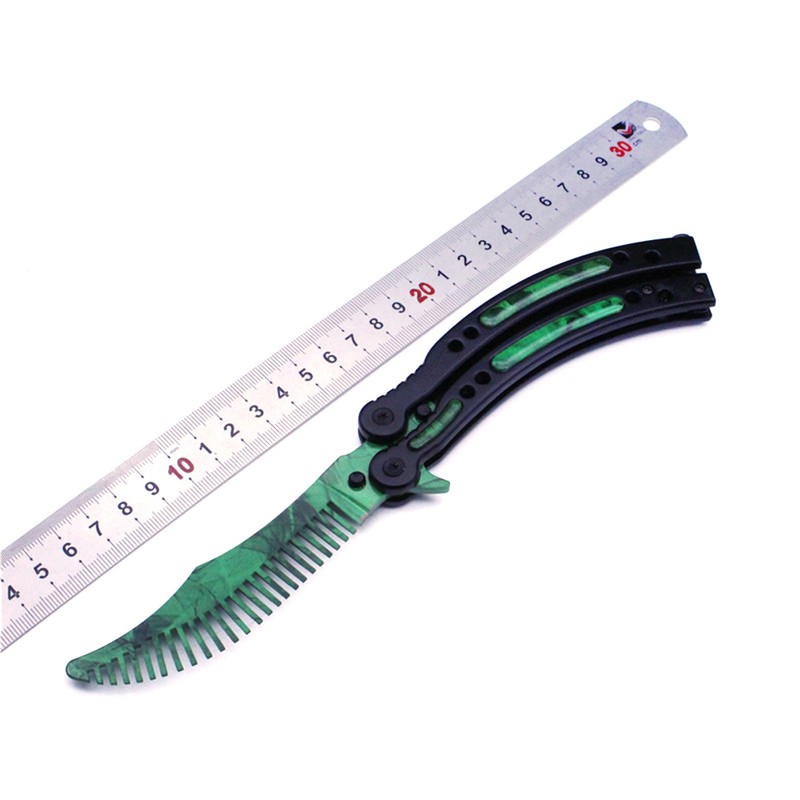 Foldable Comb Stainless Steel Butterfly Exercise Training Comb Styling Tools