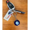 Llavero mágico azul mal de ojo para protección y bendición,