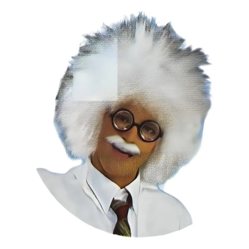 Peluca Para Fiestas De Doctor Con Bigote Color Blanco