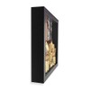 Wine Cork Shadow Box, Farmhouse Glam, Black & Rose Gold,