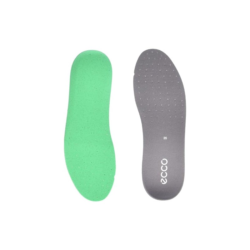 ECCO Men's Active Performance Textile Insole, Dark Grey Perforated, 8-8.5