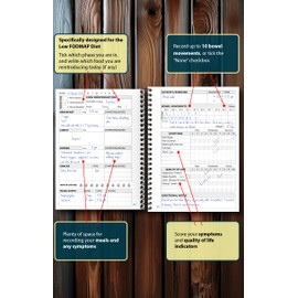 Low FODMAP Food Diary - for IBS, Crohn’s, Colitis, SIBO & Other GI Issues. A5 Spiral Bound. Made in UK