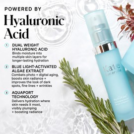 Kate Somerville HydraKate Recharging Hydration Serum – Skin-Quenching Dual-Weight Serum with Hyaluronic Acid for Hydrating, 1 Fl Oz