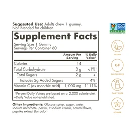 SOLGAR SOLGAR Immune Support Gummies for Adults Bundle: Vitamin C 1,000mg, 60 Servings + Zinc with 25mg, 60 Count + Vitamin D3 5,000IU 60 Servings