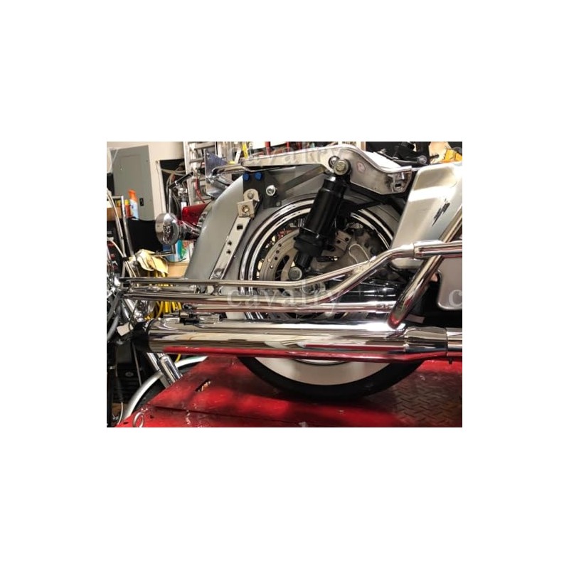 Cavalry Nostalgic Soft Saddlebag Guard Rails for 1998-2008 Harley Davidson