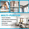 Ceiling Curtain Track – 5M Flexible Bendable Black Ceiling Mount