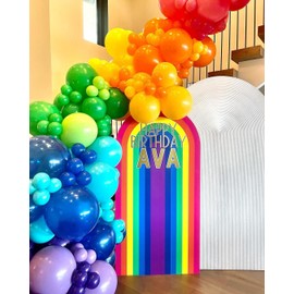 KBZVNAF Rainbow Balloons Latex Party Balloons - 50 Pack 12 inch Helium Assorted Bright Balloons for Wedding Baby Shower Birthday Party Decorations