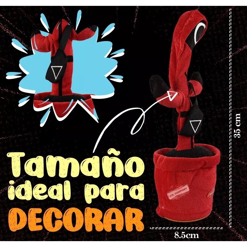 J.H. Company Juguete Bailarin Peluche Interactivo Canta Graba Baila