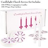 YOROXRG 200 pcs Church Candles with Drip Protectors for Devotional