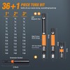 JOSQNNIA Security Torx Bit Set, Torx Bit Set 36-Piece T5-T40