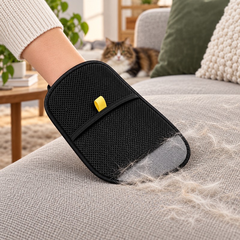 Reusable Pet Hair Removal Gloves for Cats & Dogs –