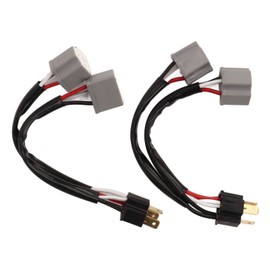 9003 H4 Headlights Wiring Harness Socket, Male to Female Headlamp Splitter Wire 2Pcs Highly Efficient PVC Nylon Heavy Duty Heat Resistance for Pickup