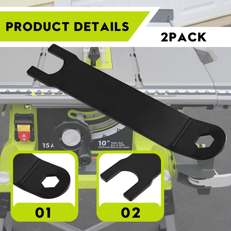 089240020104 0134010331 Blade Wrench fit for Ryobi 10" Table Saws